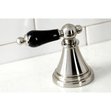 Duchess Double-Handle 4-Hole Widespread Kitchen Faucet with Brass Sprayer