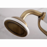 Essex Three-Handle 2-Hole Tub Wall Mount Clawfoot Tub Faucet with Hand Shower