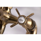Essex Three-Handle 2-Hole Deck-Mount Clawfoot Tub Faucet with Hand Shower