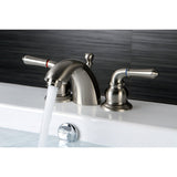 Naples Mini-Widespread Bathroom Faucet with Brass Pop-Up Drain