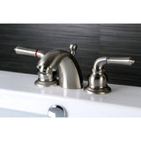 Naples Mini-Widespread Bathroom Faucet with Brass Pop-Up Drain