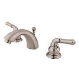 Naples Mini-Widespread Bathroom Faucet with Brass Pop-Up Drain