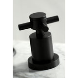 Concord Two-Handle 3-Hole Deck Mount Widespread Bathroom Faucet with Brass Pop-Up