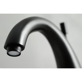 Millennium Two-Handle 3-Hole Deck Mount Widespread Bathroom Faucet with Brass Pop-Up