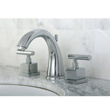Claremont Two-Handle 3-Hole Deck Mount Widespread Bathroom Faucet with Brass Pop-Up