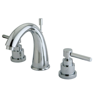Elinvar Two-Handle 3-Hole Deck Mount Widespread Bathroom Faucet with Brass Pop-Up
