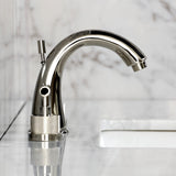 Convergent Two-Handle 3-Hole Deck Mount Widespread Bathroom Faucet with Knurled Handle and Brass Pop-Up