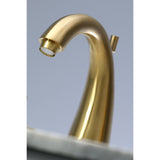 Millennium Two-Handle 3-Hole Deck Mount Widespread Bathroom Faucet with Brass Pop-Up