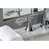 Wilshire Two-Handle 3-Hole Deck Mount Widespread Bathroom Faucet with Brass Pop-Up Drain