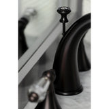 Wilshire Two-Handle 3-Hole Deck Mount Widespread Bathroom Faucet with Brass Pop-Up Drain