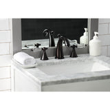 Wilshire Two-Handle 3-Hole Deck Mount Widespread Bathroom Faucet with Brass Pop-Up Drain