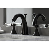 Wilshire Two-Handle 3-Hole Deck Mount Widespread Bathroom Faucet with Brass Pop-Up Drain