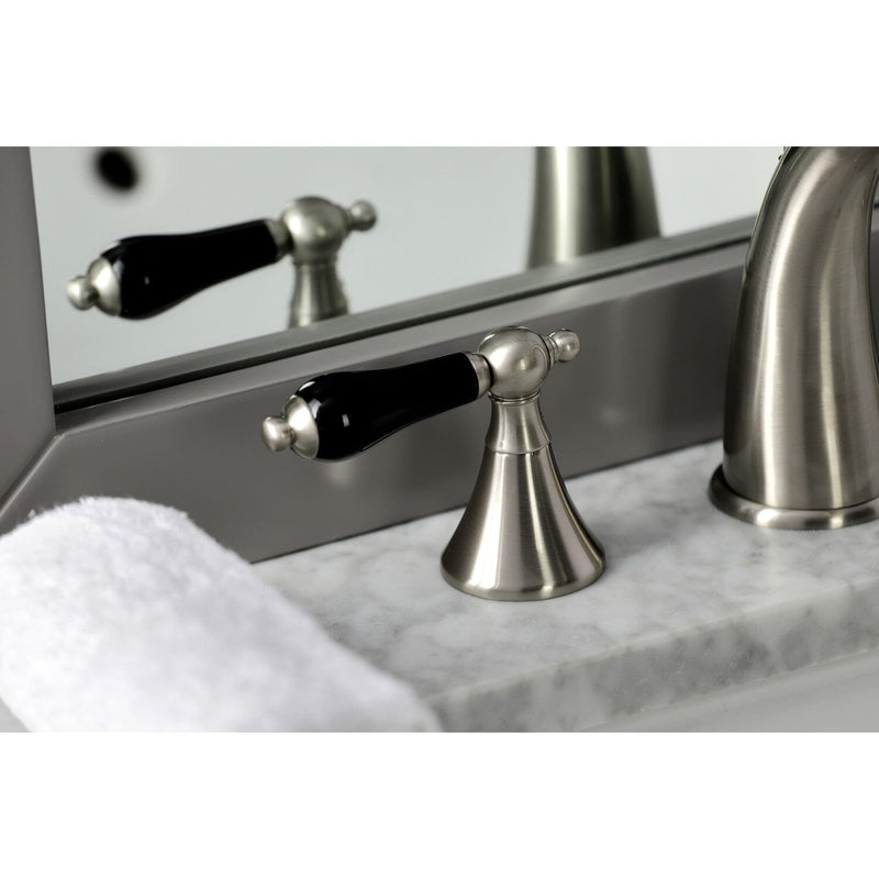 Duchess Two-Handle 3-Hole Deck Mount Widespread Bathroom Faucet with Brass Pop-Up