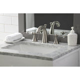 Wilshire Two-Handle 3-Hole Deck Mount Widespread Bathroom Faucet with Brass Pop-Up Drain