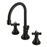 Duchess Two-Handle Deck Mount Widespread Bathroom Faucet with Brass Pop-Up