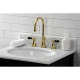 Duchess Two-Handle 3-Hole Deck Mount Widespread Bathroom Faucet with Brass Pop-Up