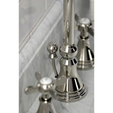 Essex Two-Handle 3-Hole Deck Mount Widespread Bathroom Faucet with Brass Pop-Up