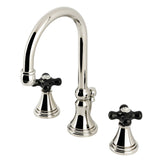 Duchess Two-Handle Deck Mount Widespread Bathroom Faucet with Brass Pop-Up