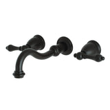 Restoration Two-Handle 3-Hole Wall Mount Tub Faucet