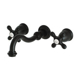Restoration Two-Handle 3-Hole Wall Mount Tub Faucet