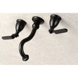 Whitaker Two-Handle 3-Hole Wall Mount Tub Faucet
