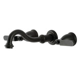 Whitaker Two-Handle 3-Hole Wall Mount Tub Faucet