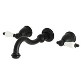 Restoration Two-Handle 3-Hole Wall Mount Tub Faucet