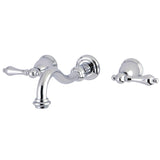 Restoration Two-Handle 3-Hole Wall Mount Tub Faucet