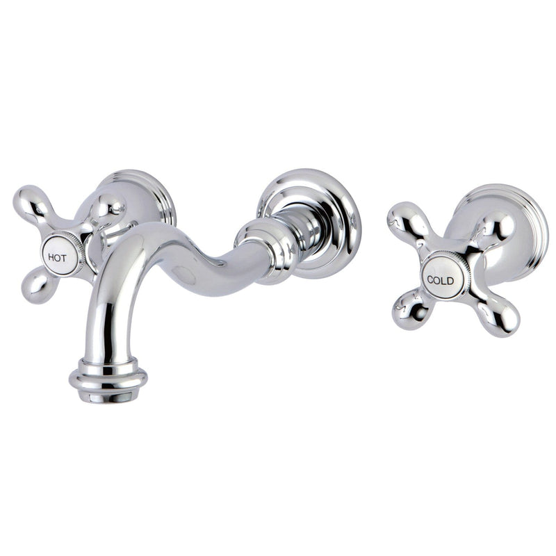 Restoration Two-Handle 3-Hole Wall Mount Tub Faucet