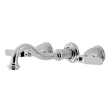Whitaker Two-Handle 3-Hole Wall Mount Tub Faucet