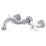 Restoration Two-Handle 3-Hole Wall Mount Tub Faucet