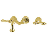 Restoration Two-Handle 3-Hole Wall Mount Tub Faucet