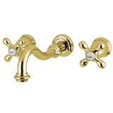 Restoration Two-Handle 3-Hole Wall Mount Tub Faucet