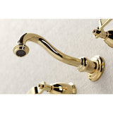 Whitaker Two-Handle 3-Hole Wall Mount Tub Faucet