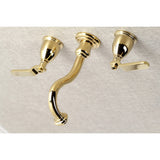 Whitaker Two-Handle 3-Hole Wall Mount Tub Faucet