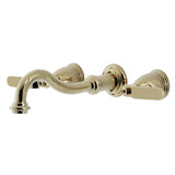 Whitaker Two-Handle 3-Hole Wall Mount Tub Faucet