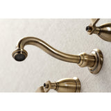 Whitaker Two-Handle 3-Hole Wall Mount Tub Faucet