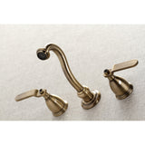 Whitaker Two-Handle 3-Hole Wall Mount Tub Faucet