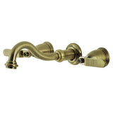 Whitaker Two-Handle 3-Hole Wall Mount Tub Faucet