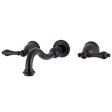 Restoration Two-Handle 3-Hole Wall Mount Tub Faucet