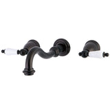 Restoration Two-Handle 3-Hole Wall Mount Tub Faucet