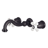 Restoration Two-Handle 3-Hole Wall Mount Tub Faucet