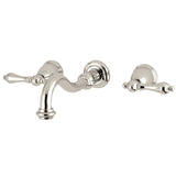 Restoration Two-Handle 3-Hole Wall Mount Tub Faucet