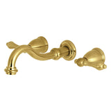Restoration Two-Handle 3-Hole Wall Mount Tub Faucet