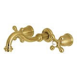 Restoration Two-Handle 3-Hole Wall Mount Tub Faucet