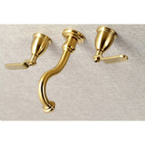 Whitaker Two-Handle 3-Hole Wall Mount Tub Faucet