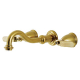 Whitaker Two-Handle 3-Hole Wall Mount Tub Faucet