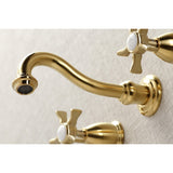Hamilton Two-Handle 3-Hole Wall Mount Tub Faucet