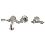 Restoration Two-Handle 3-Hole Wall Mount Tub Faucet