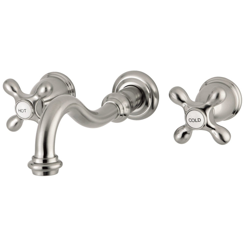 Restoration Two-Handle 3-Hole Wall Mount Tub Faucet